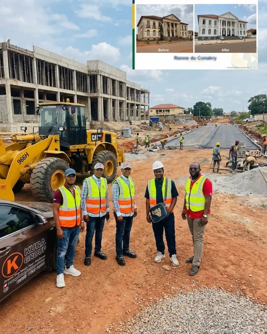 Chantier de construction KURA en Guinée